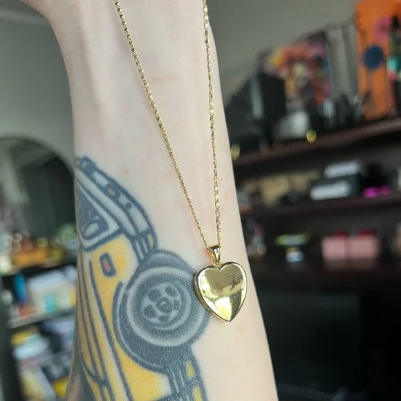 14k Gold Dipped Heart Letter “K” Pendant Necklace by A New Day - Picture 9 of 10